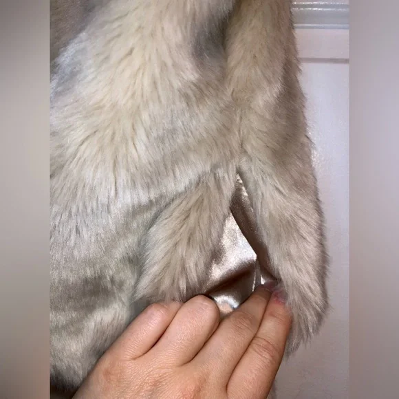 BNWT Dynamite Beige Faux Fur Vest With Pockets - XS - Picture 6 of 7